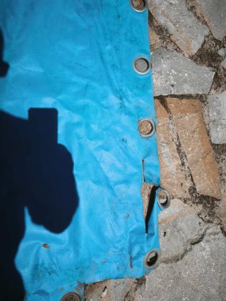 Lona de camión azul