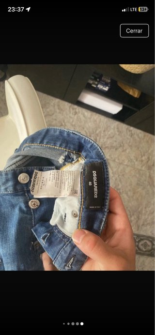Pantalones Dsquared2 Azules Desgastados