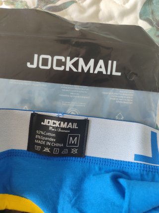 Slip Jockmail azul y amarillo nuevo