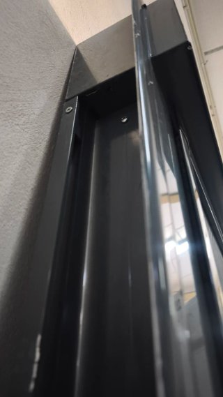 Ventana corredera aluminio gris antracita