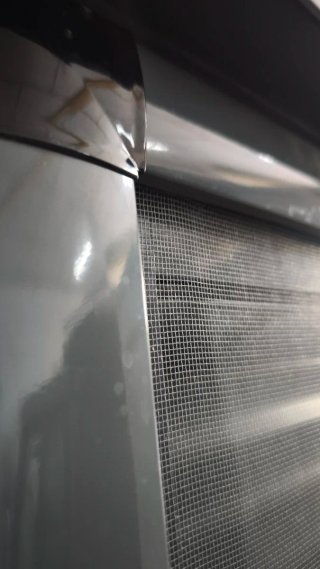 Ventana corredera aluminio gris antracita