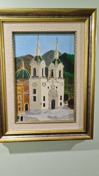 Cuadro Óleo Santuario La Fuensanta