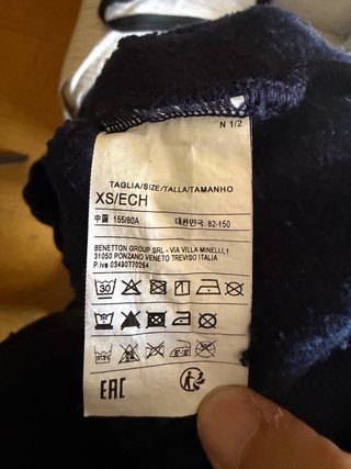 Sudadera Benetton Azul talla XS