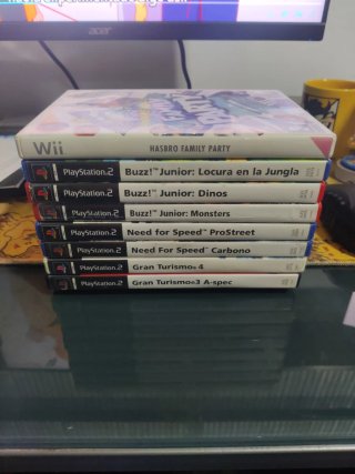 Pack 7 Juegos PS2 y Wii: Buzz!, NFS, Gran Turismo