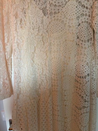 Vestido Zara Beige y Negro