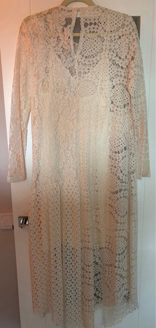 Vestido Zara Beige y Negro