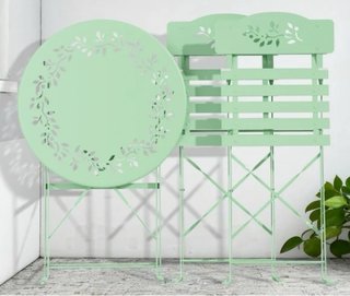 Conjunto Mesa y Sillas Jardín Verde