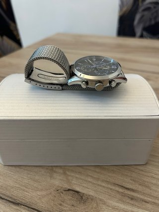 Reloj Lotus Hombre Negro y Plateado