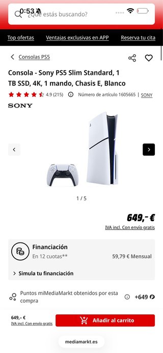PlayStation 5 Slim URGE Negociable