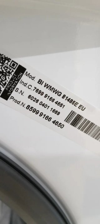 LAVADORA WHIRLPOOL INTEGRADA 8 KG RPM 1400 NUEVA