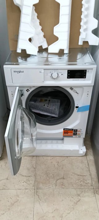 LAVADORA WHIRLPOOL INTEGRADA 8 KG RPM 1400 NUEVA