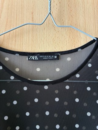 Body Transparente Lunares Zara S