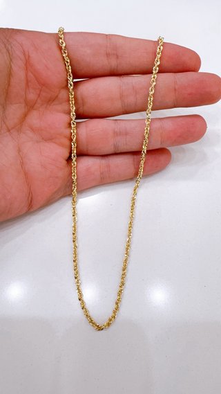Collana iride in oro giallo 9kt 375