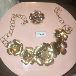 Collar y Anillo Tous Flor Glacée vermeil