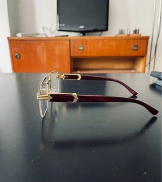 Gafas de Lujo Cuadradas Metal y Madera