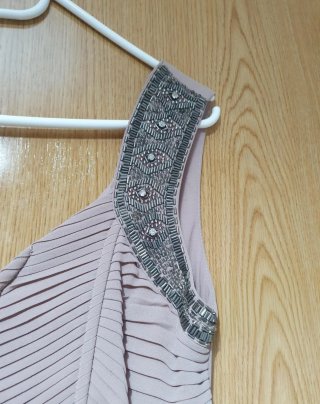 Vestido largo con pedrería
