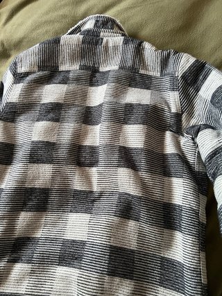 Sobrecamisa SMOG cuadros beige y negro
