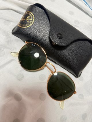 Gafas Ray-Ban Originales Doradas Poco Uso