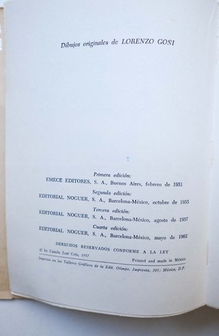 Varios libros de Cela