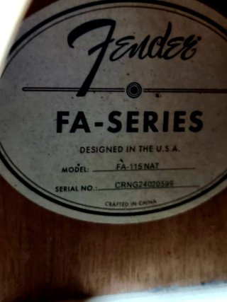 Guitarra Acústica Fender FA-115 NAT