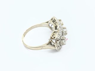anillo oro 18k con piedra con diamante