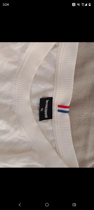 Camiseta Le Coq Sportif Talla XL Blanca