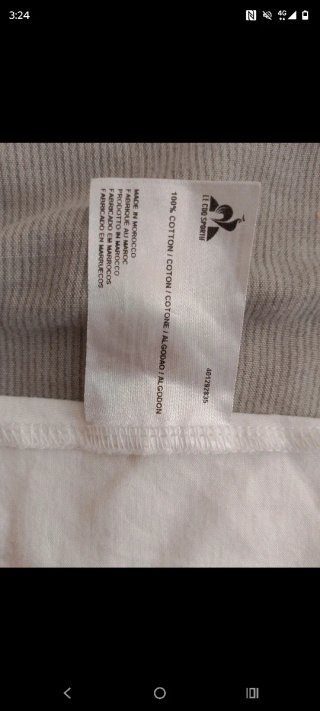 Camiseta Le Coq Sportif Talla XL Blanca