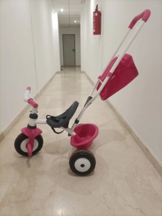 Triciclo para niña rosa y blanco