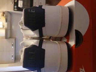 Nike Court Vision Bianche/Nere Taglia 47