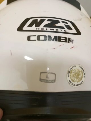 Casco NZI blanco integral