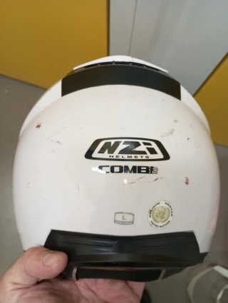 Casco NZI blanco integral