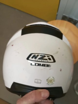 Casco NZI blanco integral