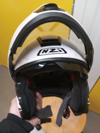 Casco NZI blanco integral