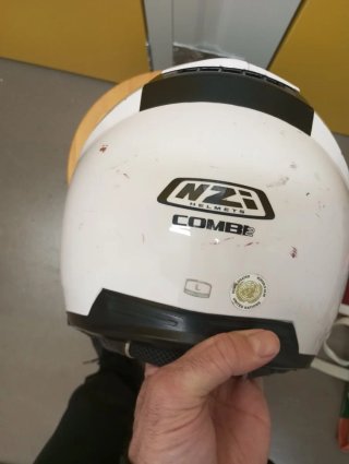Casco NZI blanco integral