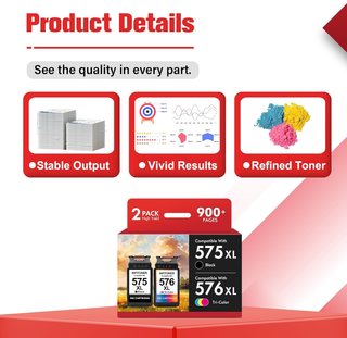 INFITONER 575 576XL 2x tinta Canon Pixma TS3550i