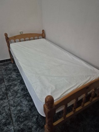 Cama individual de madera 90cm