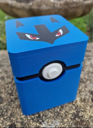 Caja cartas Pokémon tgc Lucario