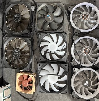 Lote Componentes PC: Fuentes, HDD, Fans, CPUs