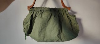 Borsa donna verde con applicazioni