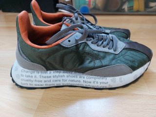 Duuo Zapatillas Verdes y Naranja Veganas