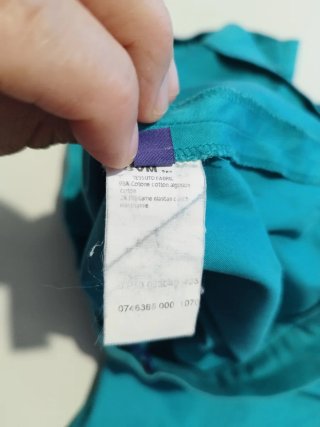 Pantaloni Les Copains a sigaretta teal