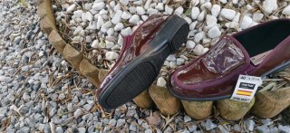 Mocasines granates Merkal Talla 40