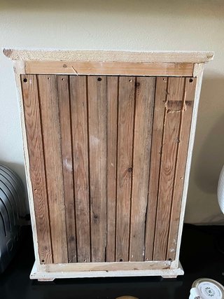 Mobiletto porta barattoli in legno