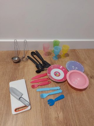 Cocina con accesorios y carro compra Peppa Pig