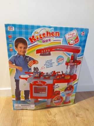 Cocina con accesorios y carro compra Peppa Pig