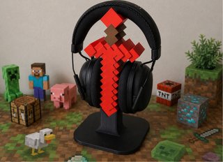 Soporte Auriculares Minecraft