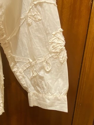Blusa Zara Beige Manga Larga Talla S