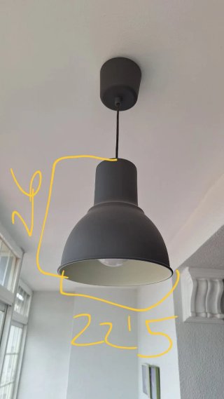 Lámpara de techo gris metálica