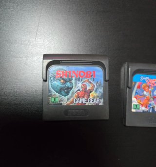Sega Game Gear Cartuchos: Shinobi y Game Pack 4 en