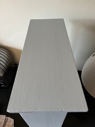 Mobiletto porta barattoli in legno grigio